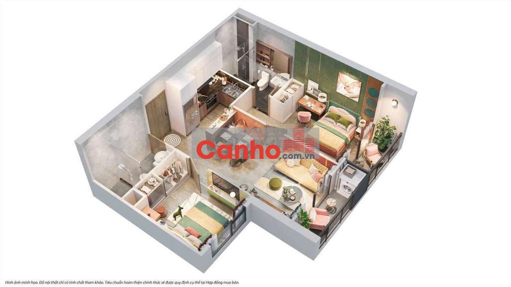 (TIẾN ĐỘ)GS5 65m 2n2vs, tầng đẹp, hướng mát, thanh toán tiến độ 5.x tỷ