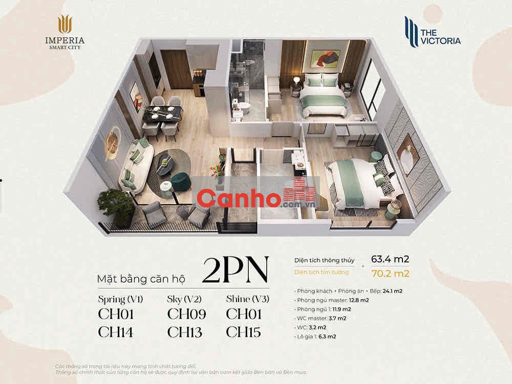 bán căn 2N góc tại toà V1 Vinhomes Smart City