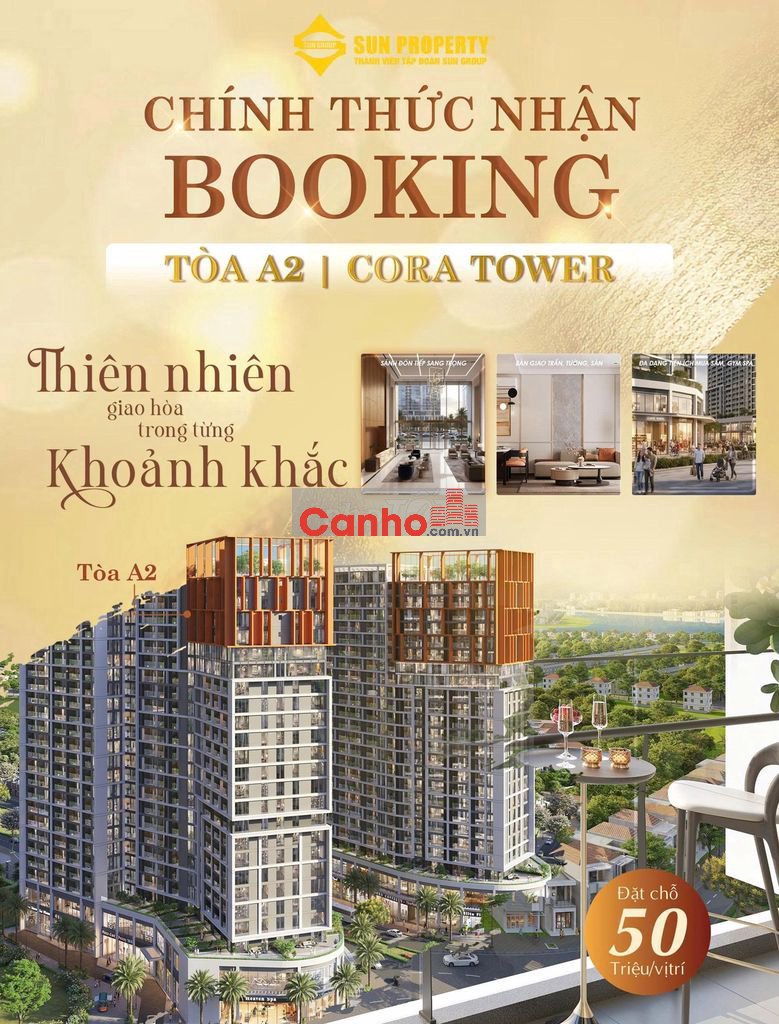 Sun cora - Nhận booking toà A2 - chuẩn bị mở bán vào tháng 12/2025