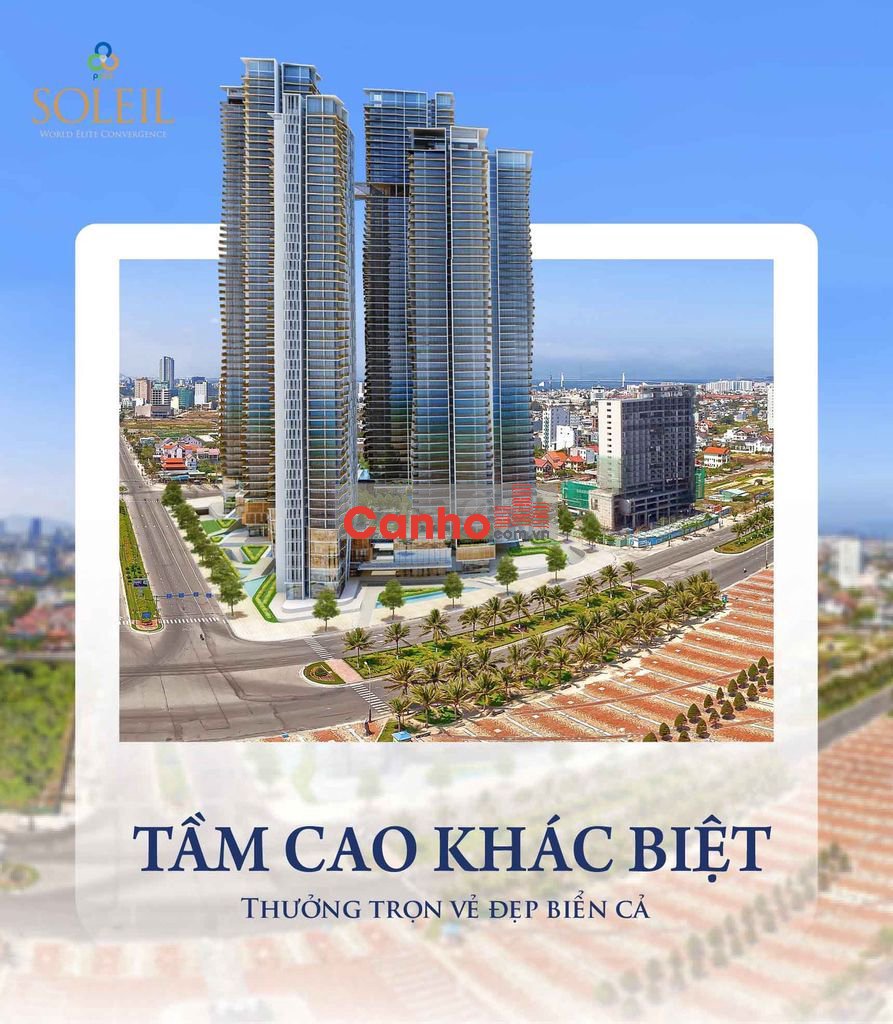 Chỉ từ 2tỷ500 sở hữu căn hộ mặt tiền biển Mỹ Khê Soleil Đà Nẵng.CK tốt