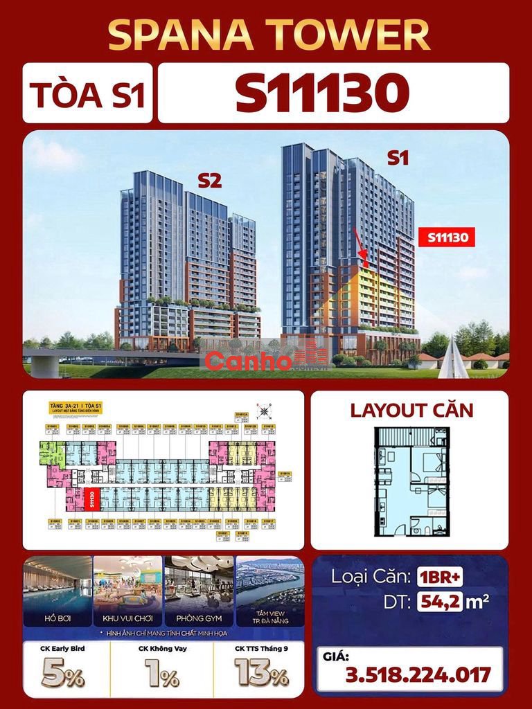 ĐỪNG BỎ LỠ CĂN 2PN GIÁ RẺ GIỎ HÀNG CÒN SÓT LẠI. CĂN HỘ SPANATOWER