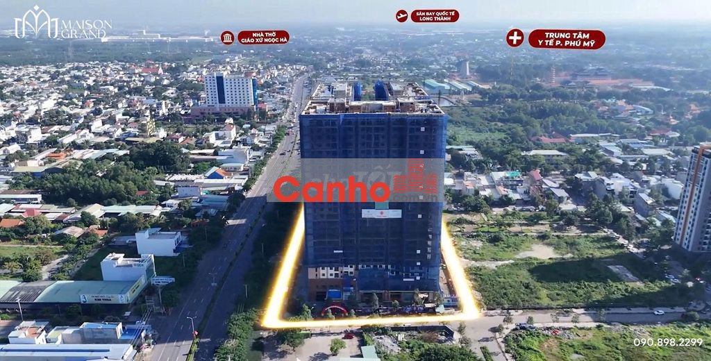 Giá 2.5 tỷ Căn hộ 2PN/ 72m2 Maison Grand Phú Mỹ cảng Cái Mép - Thị Vải