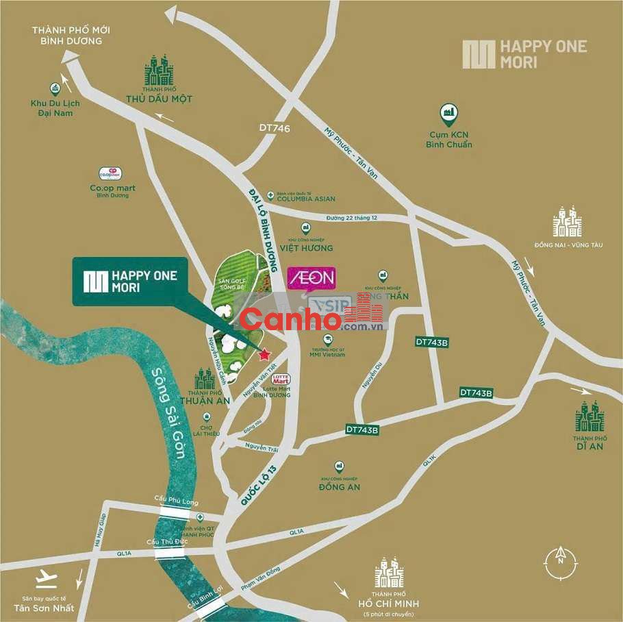 CH gần AEON Bình Dương, Trả góp 0% LS 36 tháng, TT trả trước 130tr