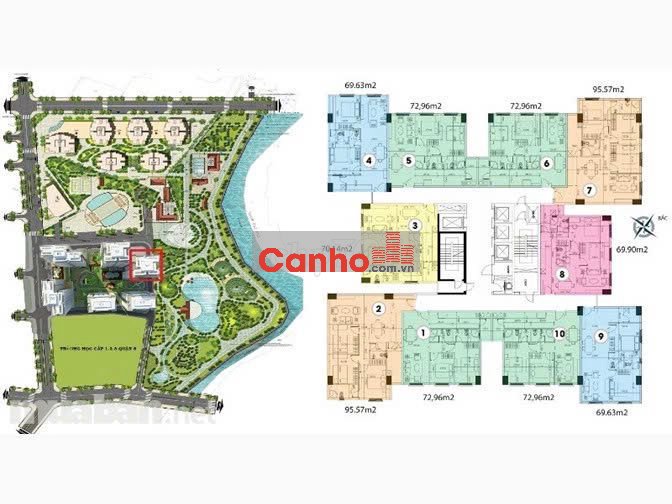 Góc Trống 2pn 2wc : 73m2 Tầng trung - View thoáng mát Topaz City Q8