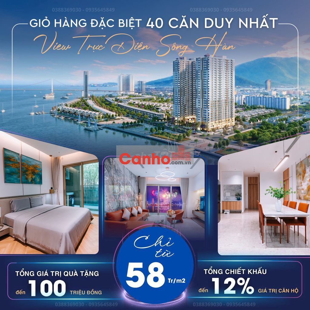 Peninsula Đà Nẵng - Mở bán 40 căn hộ view sông Hàn giá *** 2025!