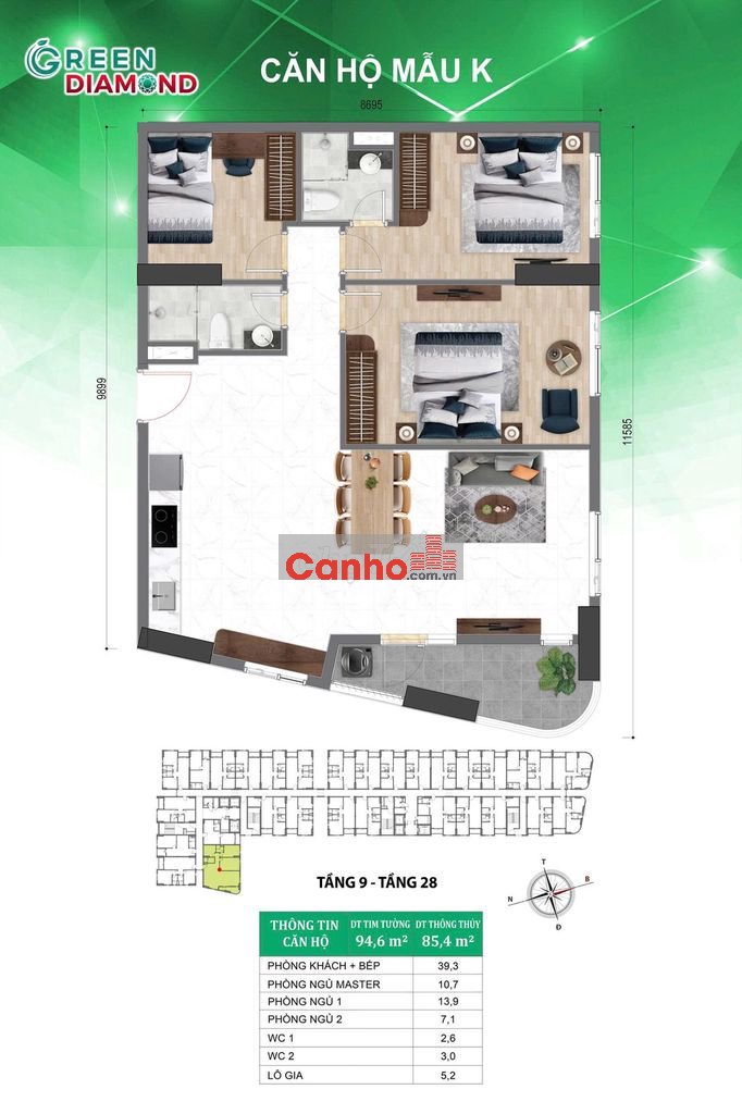 Kẹt tiền bán gấp căn hộ gần tuyến Metro Bến Thành - Suối Tiên