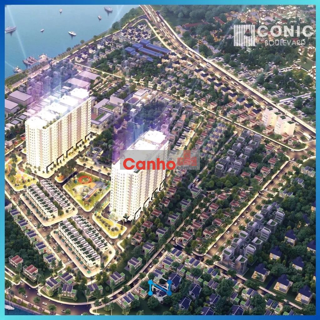 Căn hộ 86m2 Conic Boulevard Bình Chánh 2PN View Sông