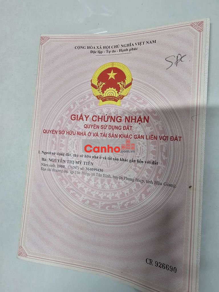 Bán căn hộ chung cư hưng phú. Cần thơ