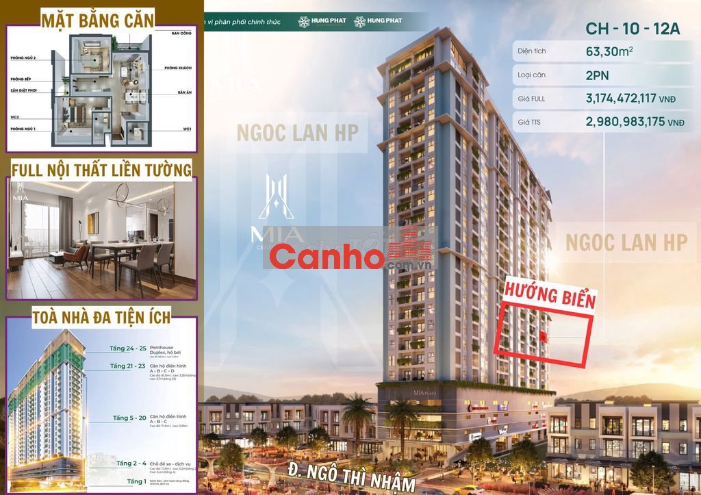 2.9 TỶ- 2PN HƯỚNG BIỂN- NGÔ THÌ NHẬM SẮP BÀN GIAO- NỘI THẤT LIỀN TƯỜNG