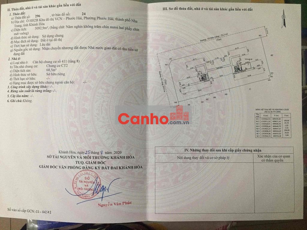 Chung Cư Ct2 VCN Phước Hải Nha Trang Hướng Đông Nam Sổ Đỏ Riêng