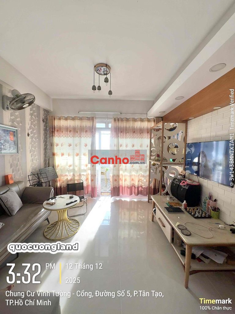 Bán Chung Cư Vĩnh Tường - Chợ Bà Hom Mới. 120m2. 3PN 2WC. SHR 2,9 tỷ