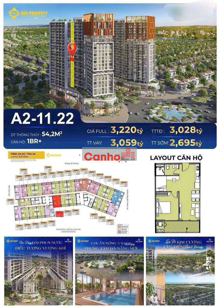 CẦN BÁN NHANH CĂN CORA-TẦNG 11-VIEW BIỂN MỸ KHÊ-SỞ HỮU LÂU DÀI