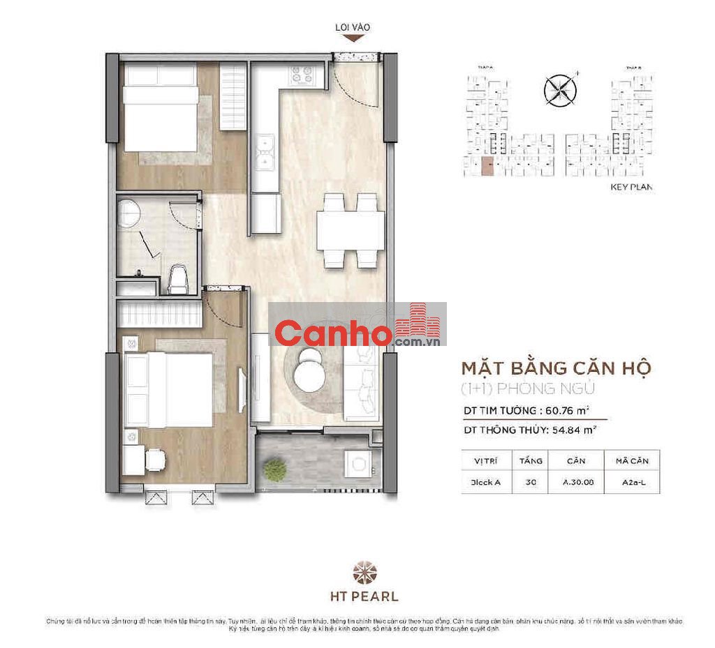 Bán gấp căn 2Pn full nội thất dự án HT Pearl