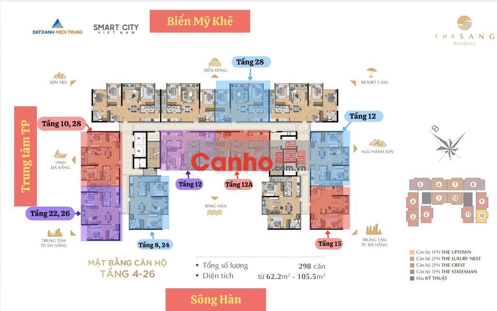 BÁN NHANH CĂN TRỰC DIỆN BIỂN MỸ KHÊ – TẦNG 28 – VIEW PANORAMA ĐỈNH CAO