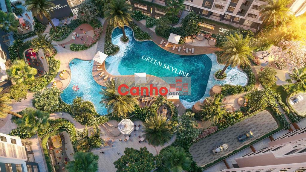 Green Skyline - 1-2-3 PN - Hổ trợ lãi 18 tháng - Cạnh siêu thị GO