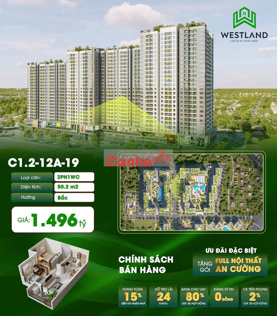 sở hữu căn 2pn ở The Win City chỉ với 150tr. tặng full gói nội thất