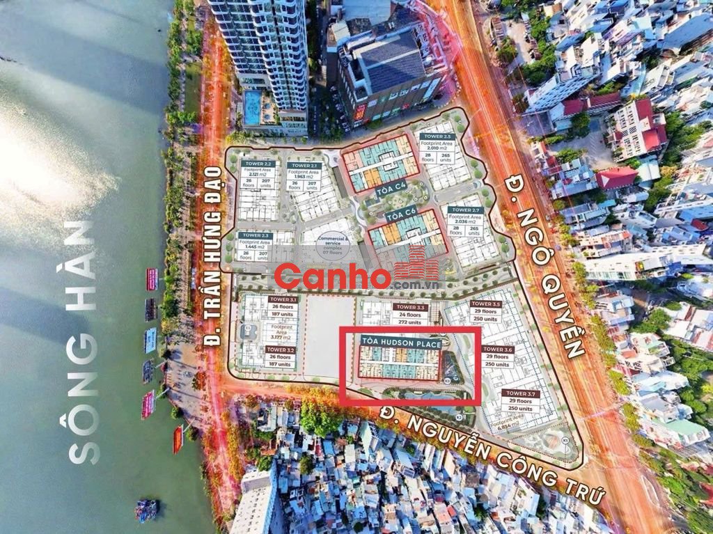 Độc quyền Căn hộ 1PN 48m2 Capital Square Đà Nẵng, view sông Hàn