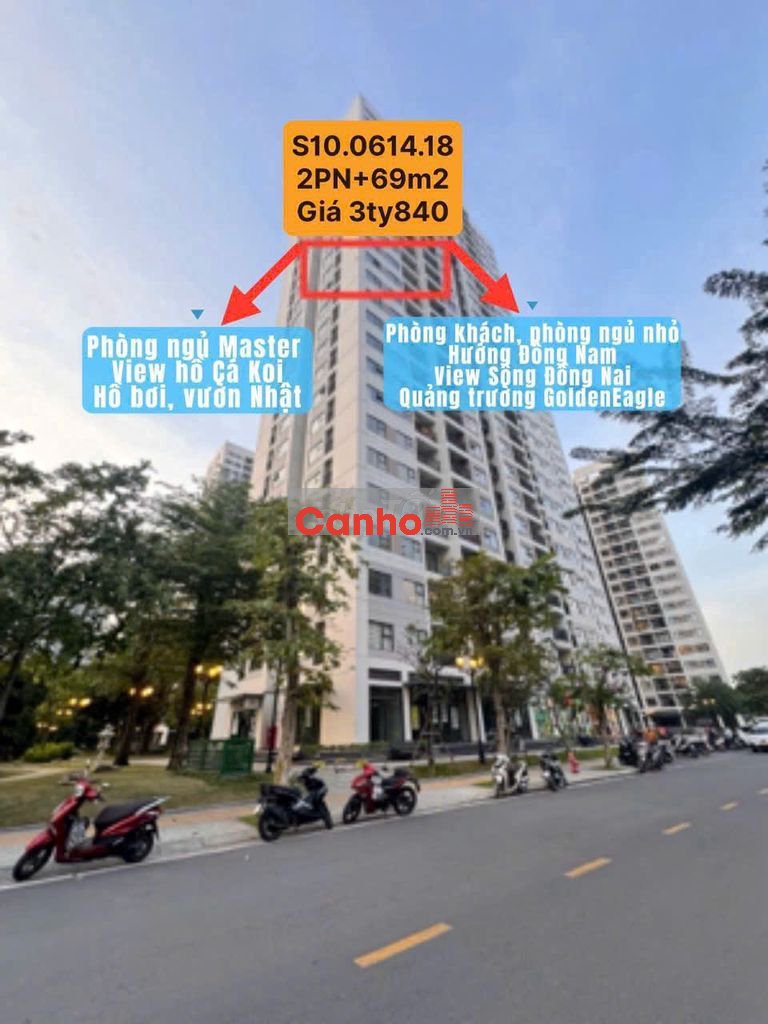 chủ đầu tư giảm 1 tỷ 750 cho căn 69m2 góc này.