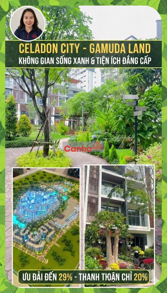 20% là sở hữu nhà thấp tầng, 2 mặt tiền, hầm xe riêng tại Celadon