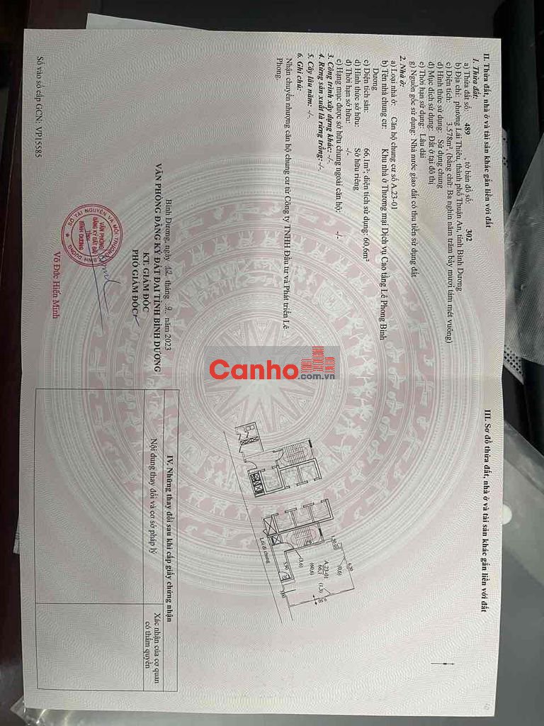 Căn hộ Lê Phong đại lộ Bình Dương cổng Víip1