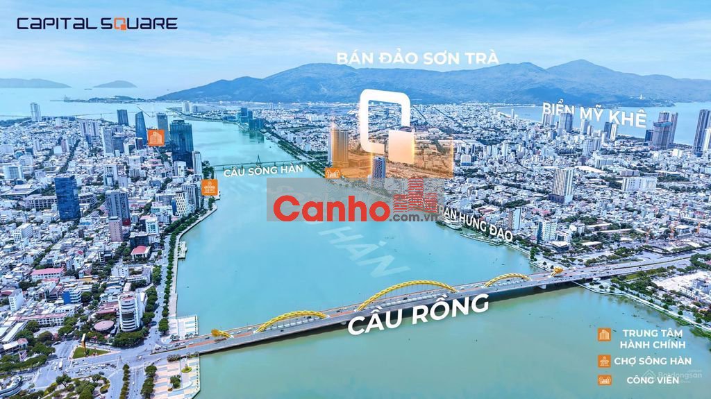 BÁN NGAY CĂN HỘ 1PN CAPITAL SQUARE VIEW SÔNG HÀN CẠNH TTTM VINCOM