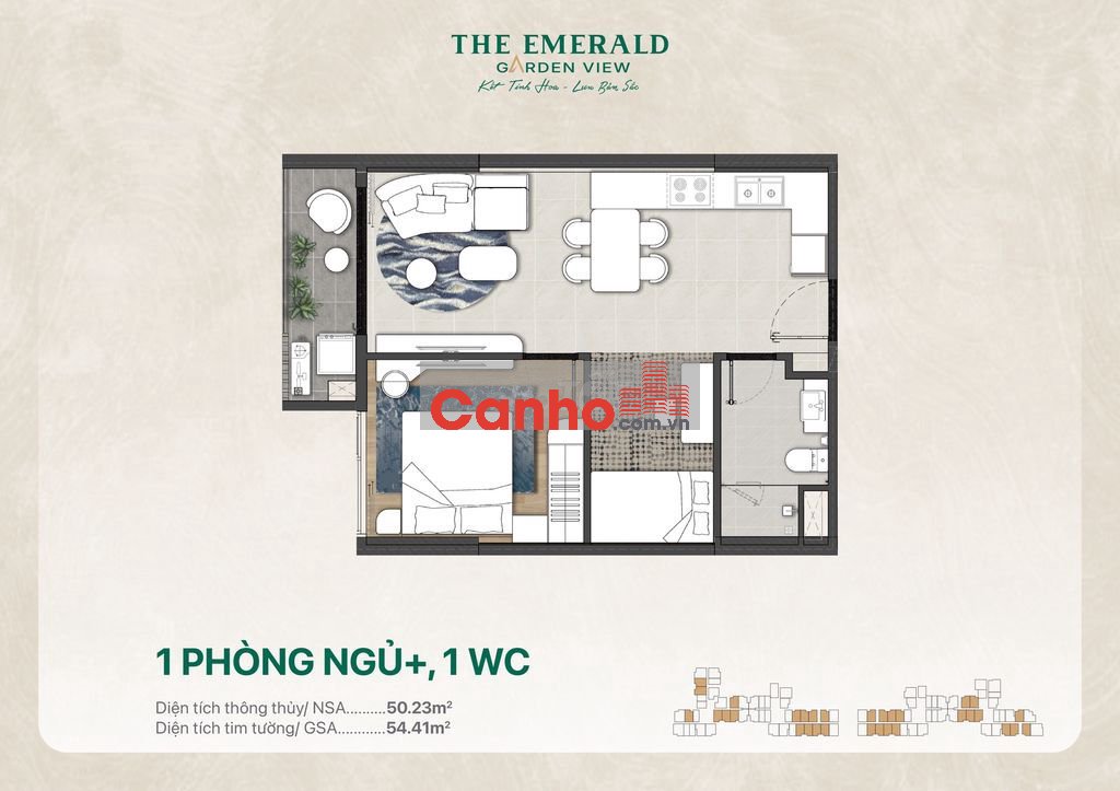 THE EMERALD GARDEN VIEW, CHỈ 1.39 TỶ/CĂN, THANH TOÁN 0,5% MỖI THÁNG