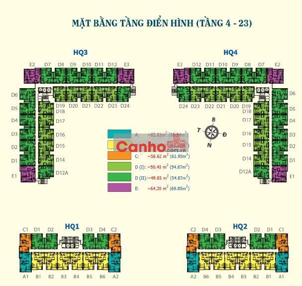 Bán căn hộ 2pn giá 1.1 tỷ tại Hqc Plaza, An Phú Tây,Bình Chánh