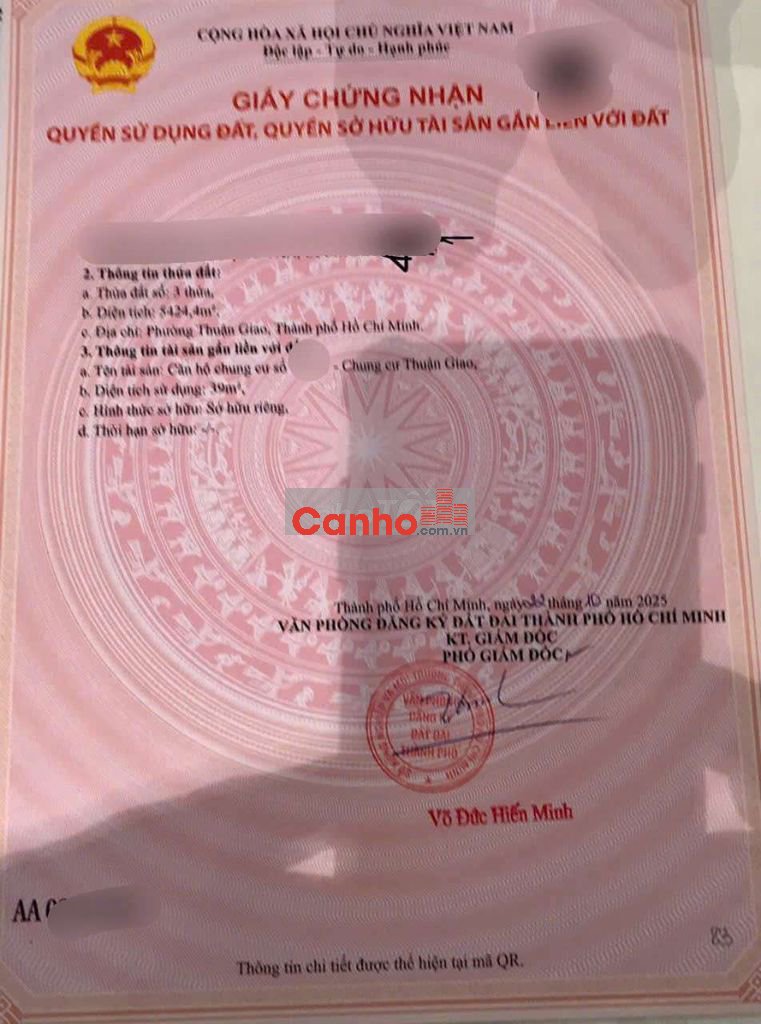 (7956) legacy central Thuận Giao, 33 m² ,bao sổ hồng: 1,020 tỷ.