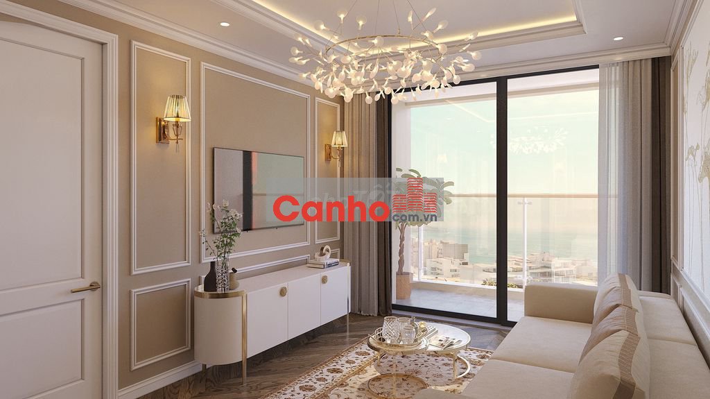 Căn hộ mặt biển Mỹ Khê 1PN giá 3ty1 có sổ đỏ dt 50m2 full nội thất