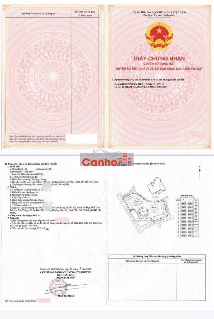 BÁN CĂN HỘ 2PN 2WC SỔ HỒNG RUBY CELADON CITY