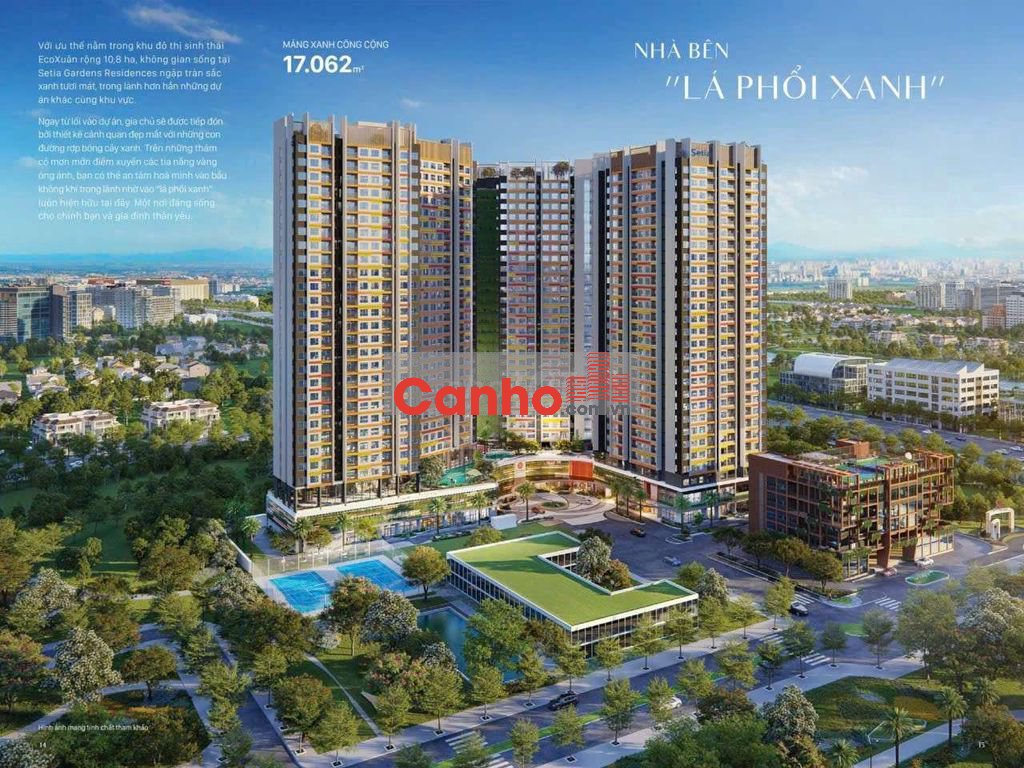EcoXuân- Setia Edenia, Mua trực tiếp CĐT,1pn-2pn-3pn, giá chỉ 45tr/m2.