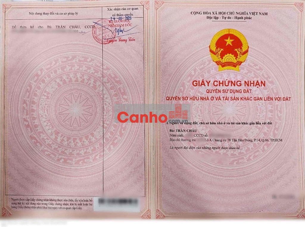 BÁN GẤP❗️Chính chủ lầu 4 - 2PN, 62,9 m2, P.14 - Q6