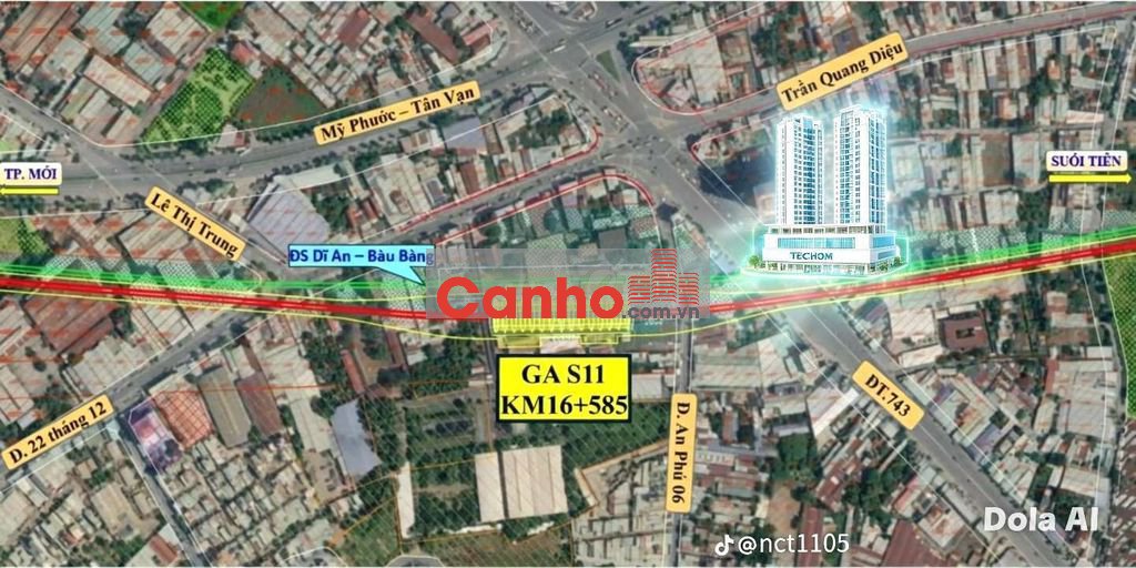 Bán căn hộ teccohom 62m2 ngay nhà ga Metro An Phú