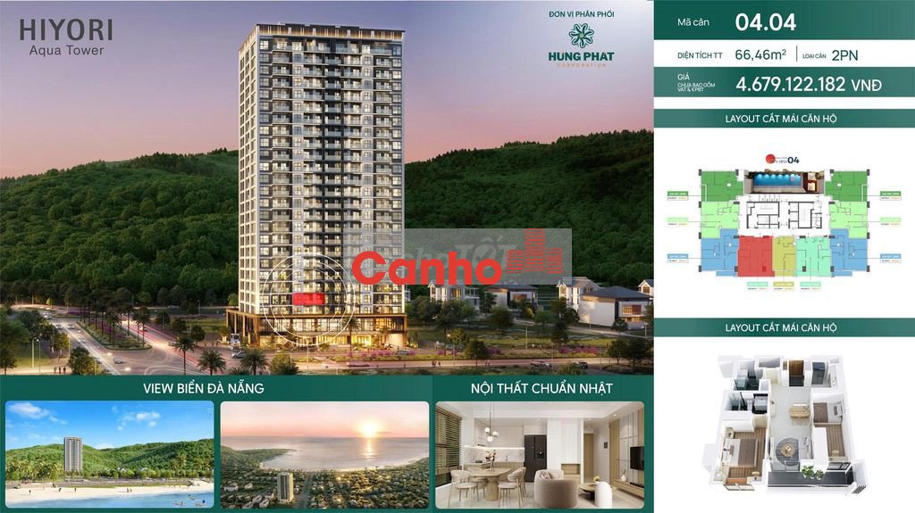 BÁN NHANH CH 2PN HYORI, VIEW BIỂN + NÚI SƠN TRÀ SỔ HỒNG LÂU DÀI