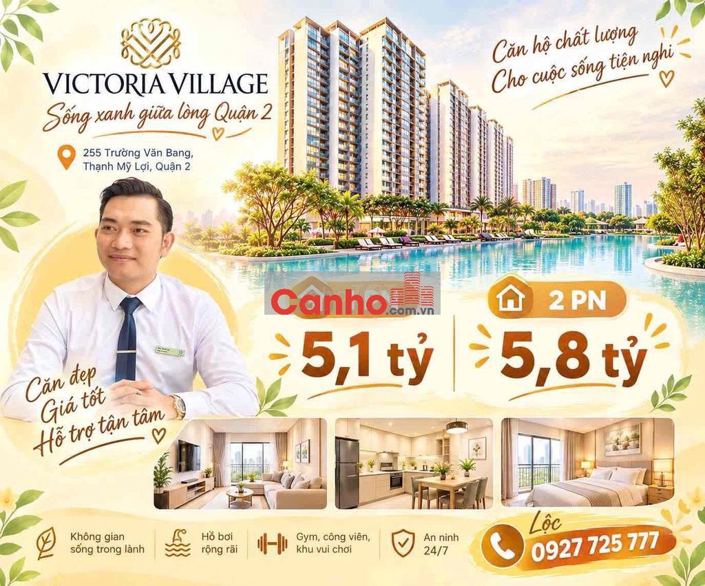 Căn hộ Victoria Village 52m2 5tỷ1-69m2 5tỷ9-72m2 6tỷ2- 82m2 7ty9