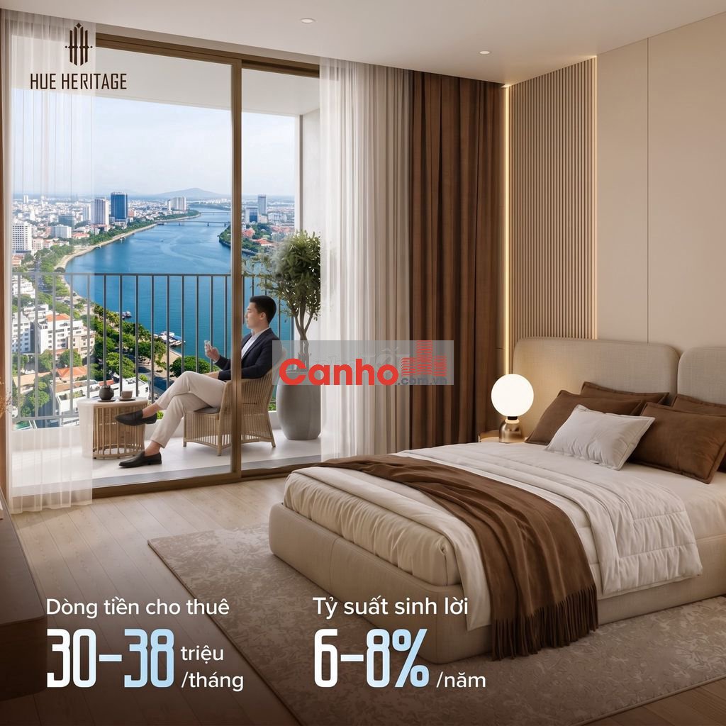 Bán căn 2PN view đẹp nhất tòa tháp– Góc nhìn "đắt giá"trung tâm TP Huế
