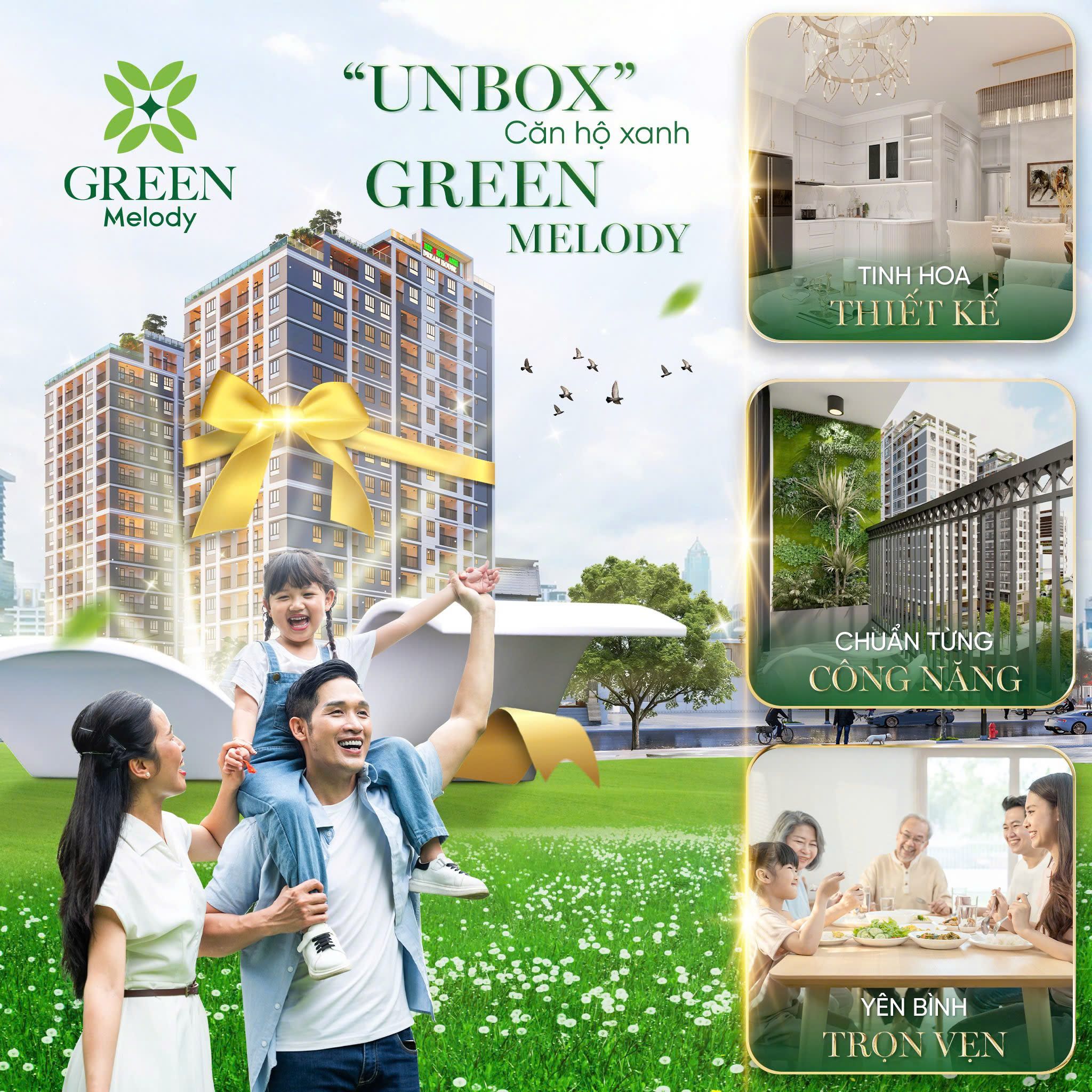Unbox căn hộ Green Melody-Nam Long Cần Thơ
