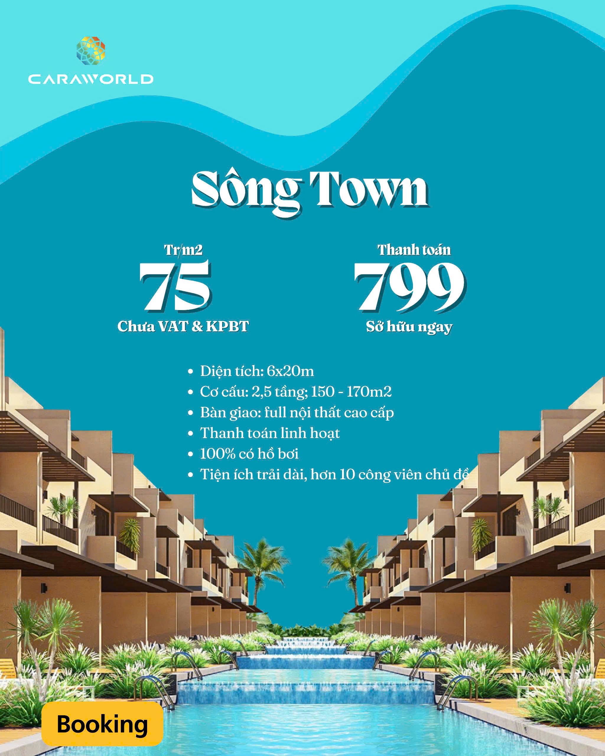 Đô thị biển quốc tế Caraworld - Nhà phố liền kề - Shophouse, giá tốt, vị trí đẹp, sở hữu lâu dài