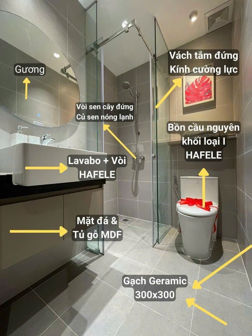 Cần bán căn hộ 2PN - 2WC giá 2 tỷ 48 có hợp đồng thuê sẵn 14 triệu