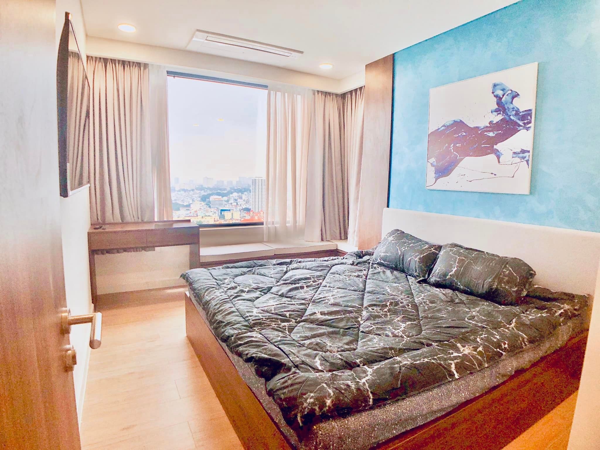 Cho thuê căn hộ Biển Bắc 1070 Đê La Thành 106m thiết kế 3 phòng ngủ đầy đủ nội thất 15 triệu/ tháng