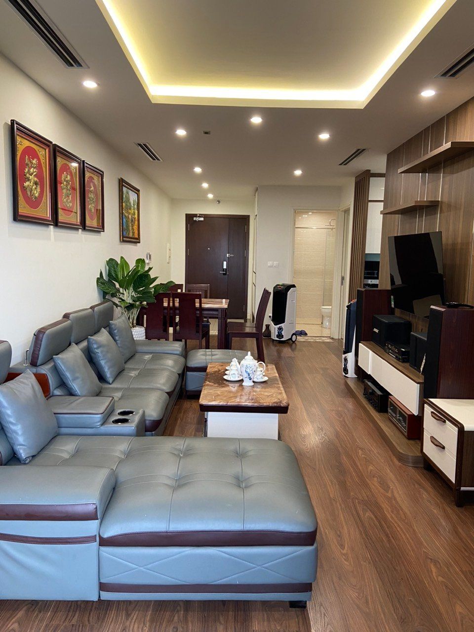 Cho thuê chung cư Việt Đức Complex 39 Lê Văn Lương 87m2, 2 ngủ, full đồ 15tr/th