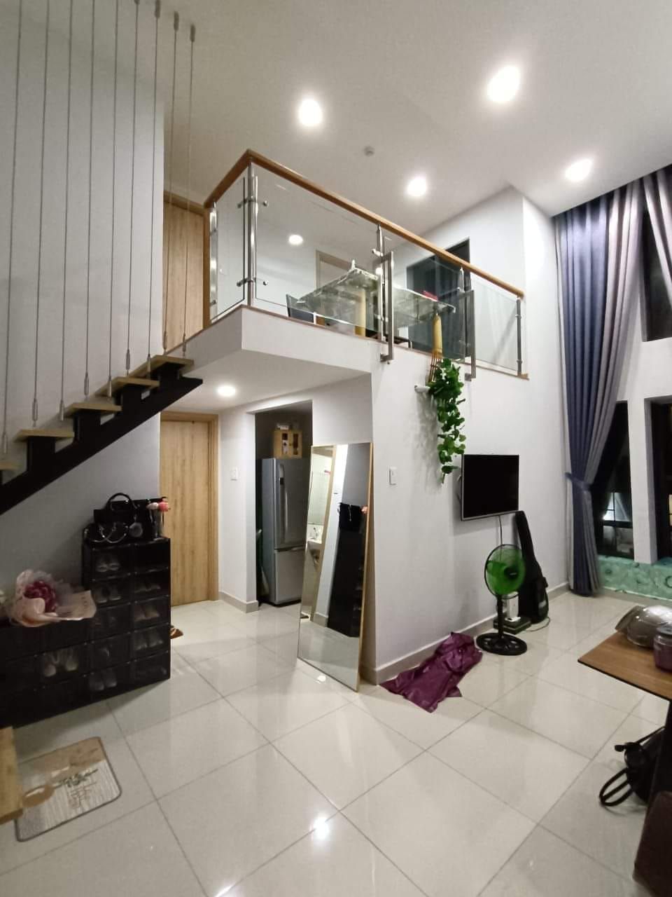 Cho thuê căn hộ 68.5m2 2PN 1WC Parcspring Q2, nhà sạch sẽ, view thoáng mát, giá chỉ 8,5tr